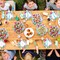 180 Pcs Summer Pool Party Paper Plates and Forks Pool Party Supplies